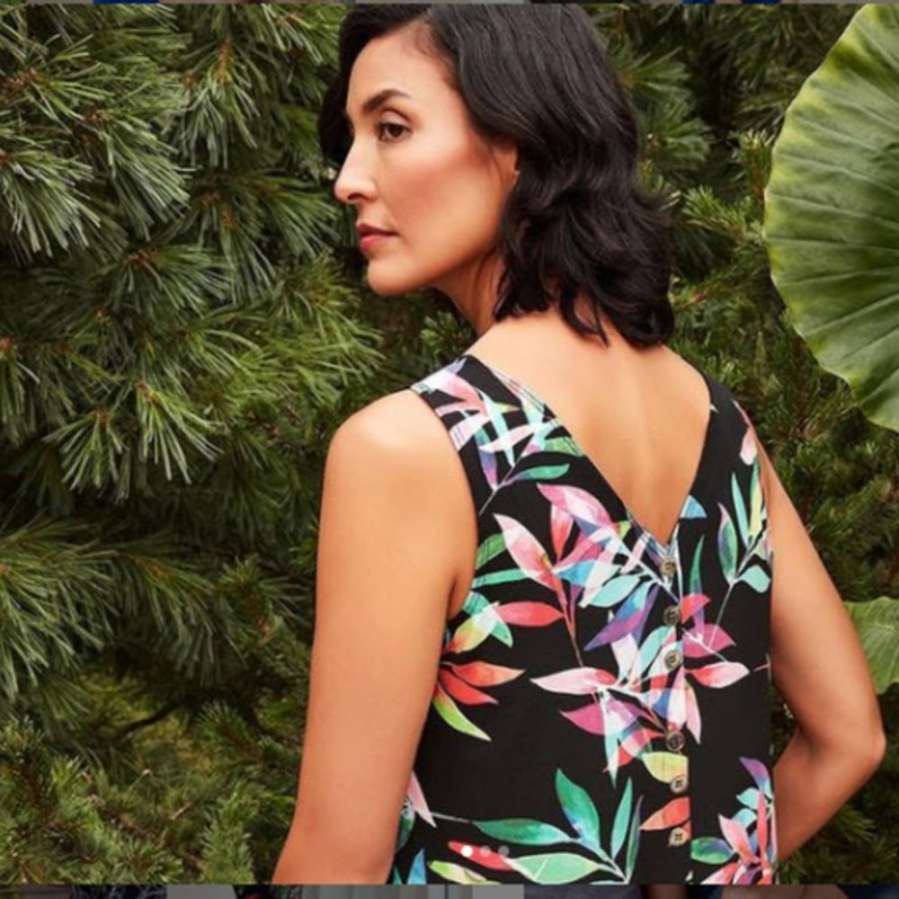 Joseph Ribkoff Tropical Knit Tank - Picture 4 of 9